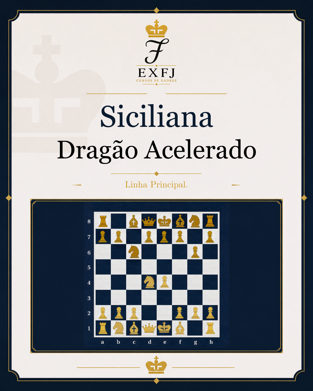 Curso de Defesa Siciliana Variante Dragão Acelerado